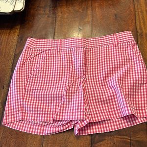 J Crew pink plaid Shorts - Size 4